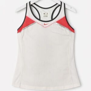 Nike Dri-FIT Athletic Tank Top White Pink Racerback Built-In Pocke
(SEO hits: